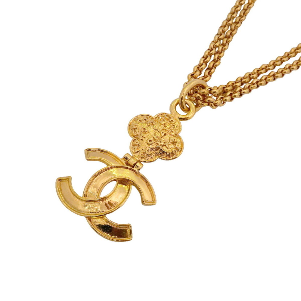 CHANEL Gold Logo Necklace